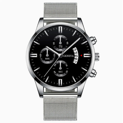 Mens Business Luxury Watches For Men Mesh Band Quartz Watch