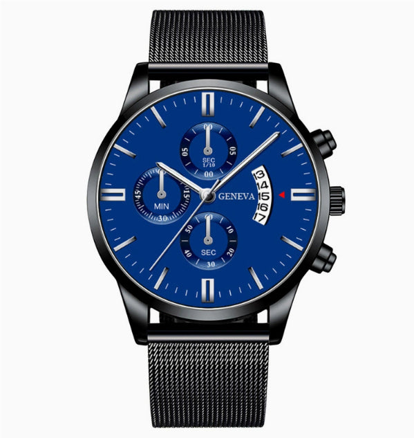 Mens Business Luxury Watches For Men Mesh Band Quartz Watch