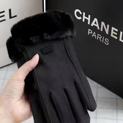 Gloves Autumn And Winter Outdoor Keep Warm Velvet Cold Protection Cycling