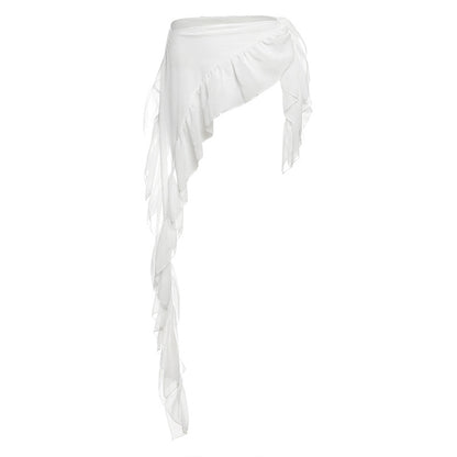 New Womens Fashion Ruffled Waist Cincherversatile And Figure-flattering