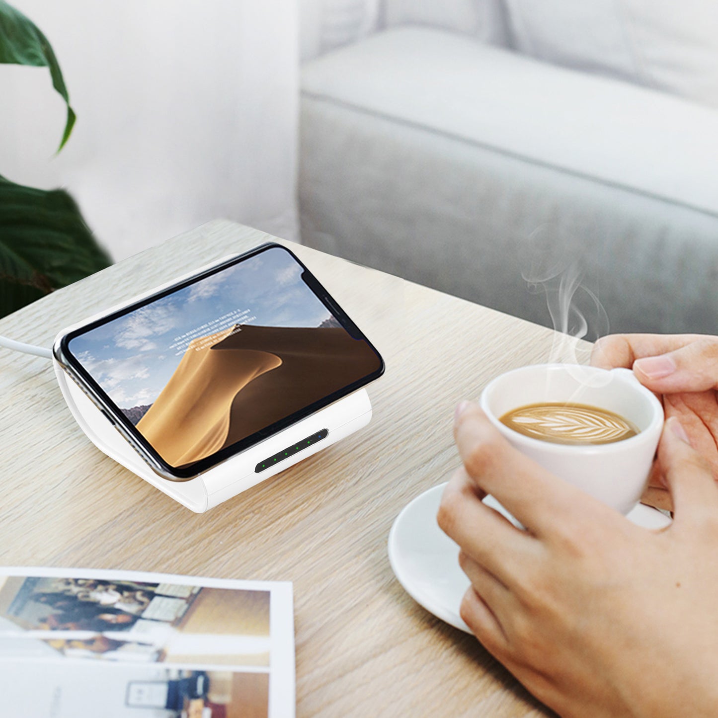 1Pc 10400mAh Qi Wireless Charging Power Bank  For IOS Phone XS MAX XR Galaxy S10 S9 Note 9