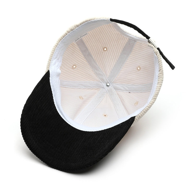 Women's Outdoor Solid Color Patchwork Baseball Cap
