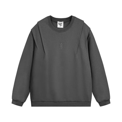 Fashion Solid Color Loose Sweater Men