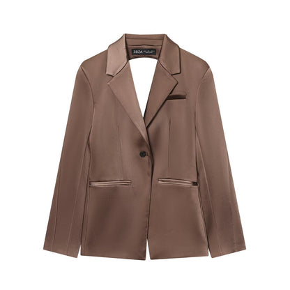 Women's Outerwear Tops And Casual Pants