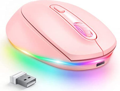 24g Wireless Mouse 1600dpi Ergonomic Rechargeable