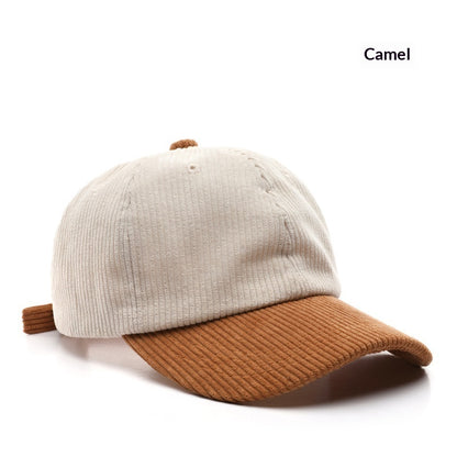 Women's Outdoor Solid Color Patchwork Baseball Cap