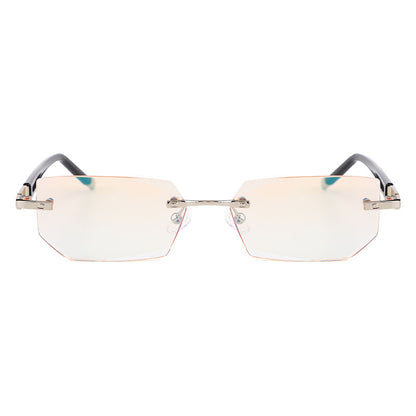 Diamond-cut reading glasses