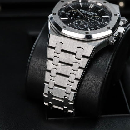 Audemars Piguet Royal Oak Chronograph Complete 41mm Black Dial Stainless Steel 26320ST Automatic