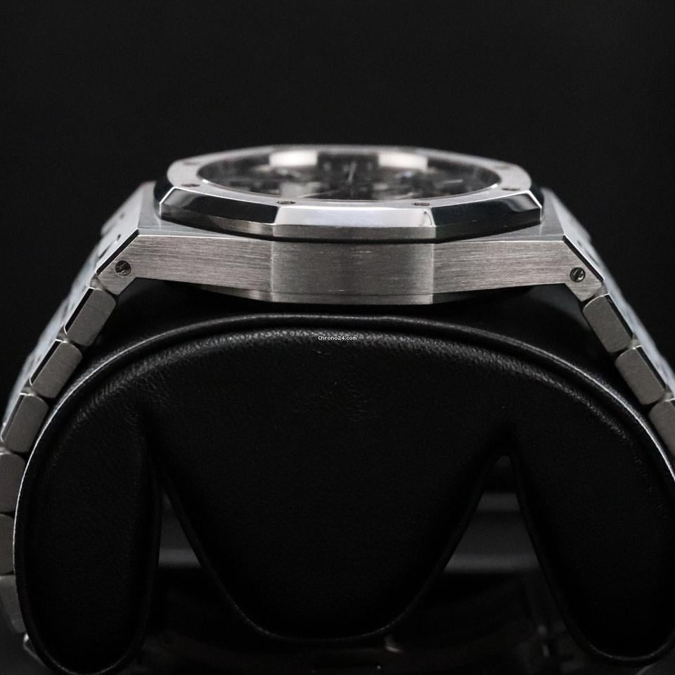 Audemars Piguet Royal Oak Chronograph Complete 41mm Black Dial Stainless Steel 26320ST Automatic