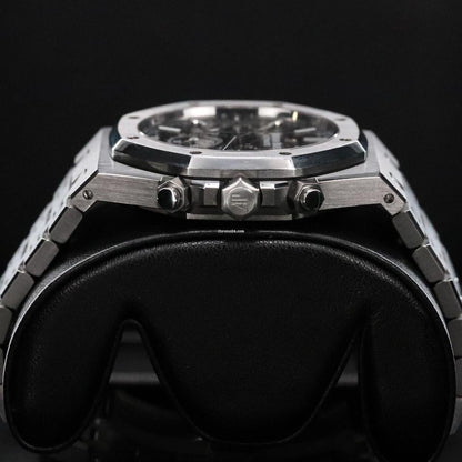 Audemars Piguet Royal Oak Chronograph Complete 41mm Black Dial Stainless Steel 26320ST Automatic