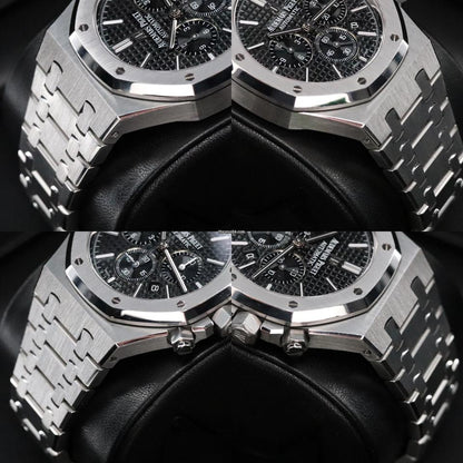 Audemars Piguet Royal Oak Chronograph Complete 41mm Black Dial Stainless Steel 26320ST Automatic
