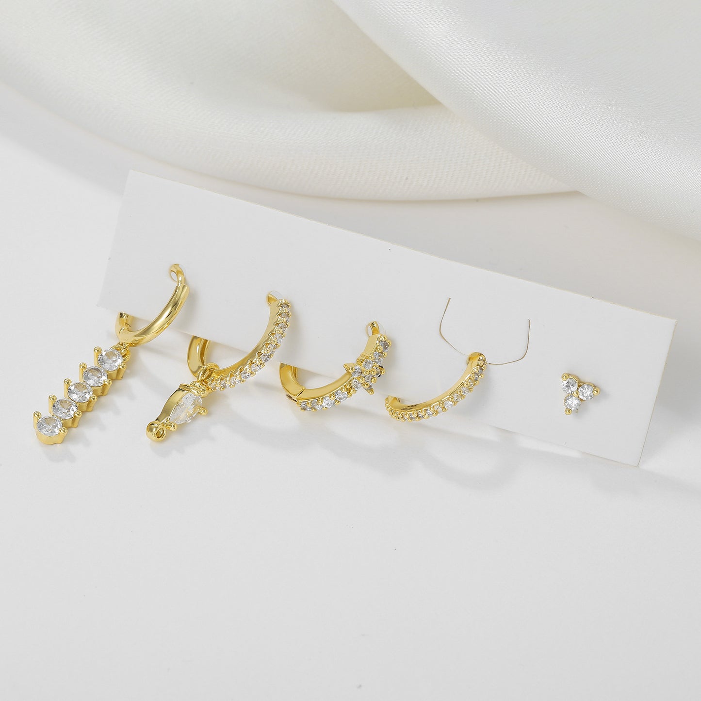 Light-luxury Feng Shui Teardrop Earring Set