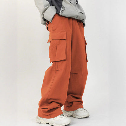Casual Loose Three-dimensional Pocket Fried Street Overalls
