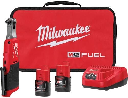 Milwaukee M12 FUEL 3/8" High Speed Cordless Ratchet Kit