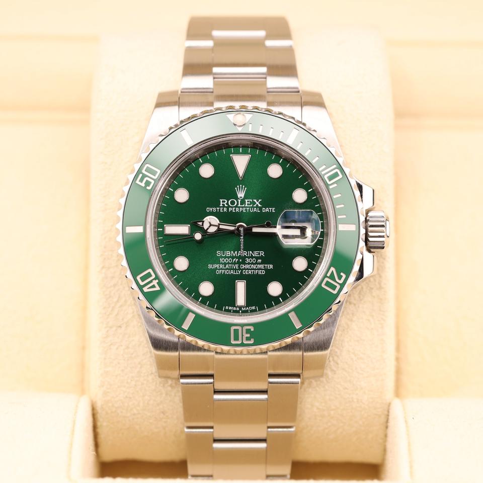 Rolex Submariner Date 40 Hulk Green Dial 116610LV Oyster Like New Unworn 2017