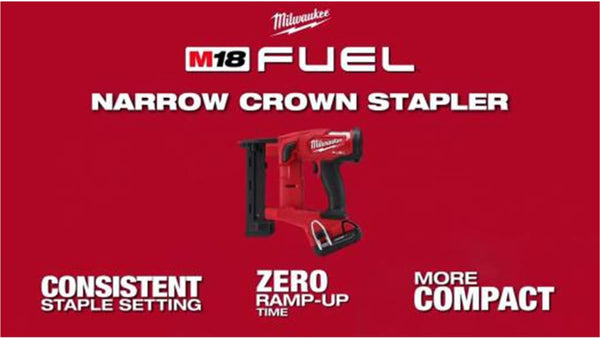 Milwaukee Electric - M18 Fuel 18GA 1/4 Narrow Crown Stapler