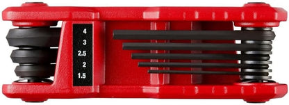 Milwaukee Electric - 17-Key Folding HEX Key Sets - SAE/Metric