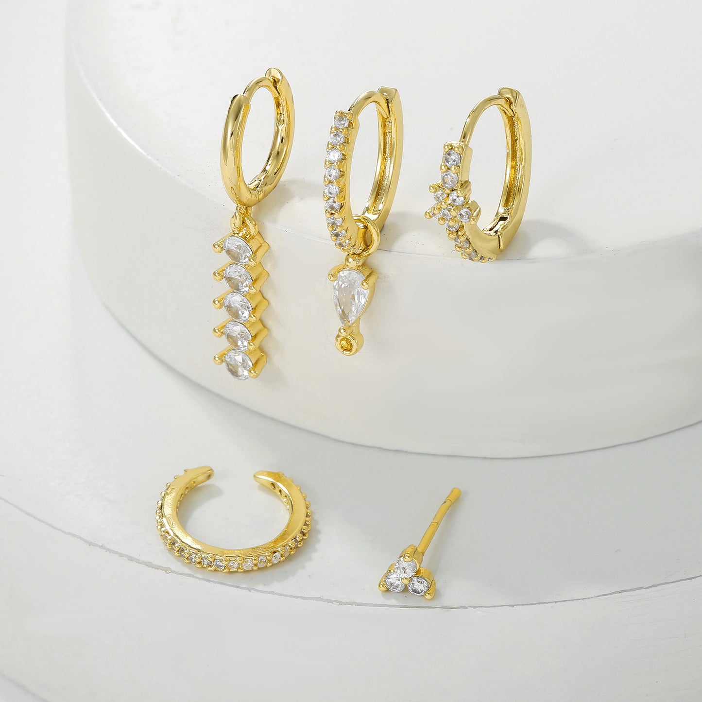 Light-luxury Feng Shui Teardrop Earring Set