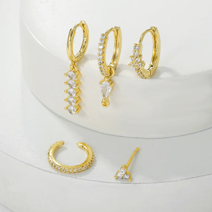 Light-luxury Feng Shui Teardrop Earring Set
