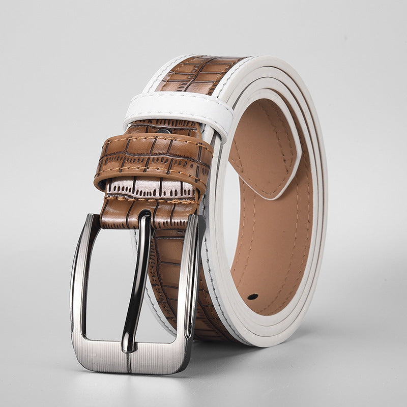 Fashionable Pin-Buckle Business-Grade Casual Belt
