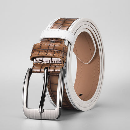 Fashionable Pin-Buckle Business-Grade Casual Belt