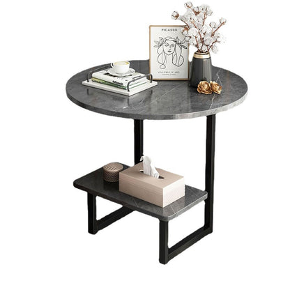 Coffee Table Modern Minimalist Creative Small Table Double-layer Sofa Cabinet