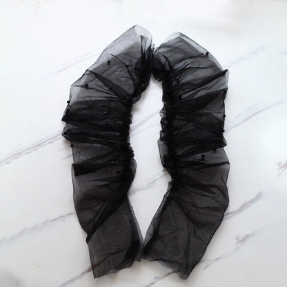 White Long Style Arms Hiding Bridal Gloves