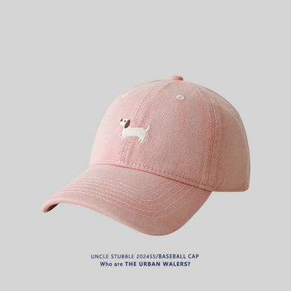 Dachshund Embroidered Baseball Cap For Women Versatile And Easy To Style