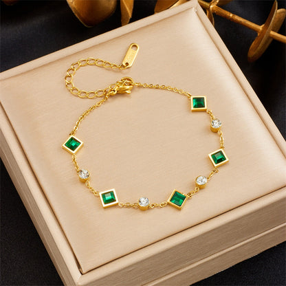 Rhinestone Zircon Four Claw Round Ring