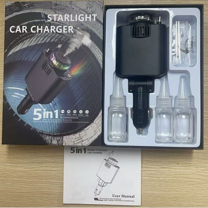 Multifunctional Purple Light Car Phone Charger