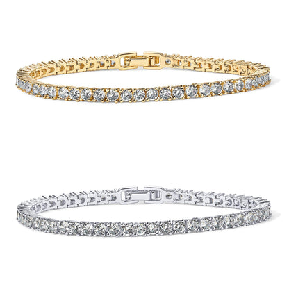 Single-row Tennis Bracelet For Men And Women
