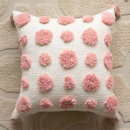 Living Room Sofa Modern Polka Dot Tassel Pillow Cover