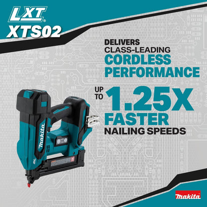 Makita XTS02Z 18V LXT® Lithium-Ion Brushless Cordless 1/4” Narrow Crown Stapler, 18 Ga., Tool Only