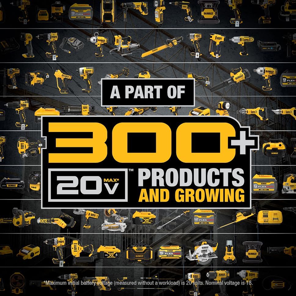 DEWALT 20V MAX XR Oscillating Tool Kit with Blades, 3 Speed Cordless Brushless Multitool, Up to 20,000 OPM, LED Light, Battery and Charger Included (DCS356C1)