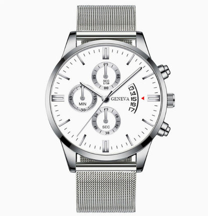 Mens Business Luxury Watches For Men Mesh Band Quartz Watch
