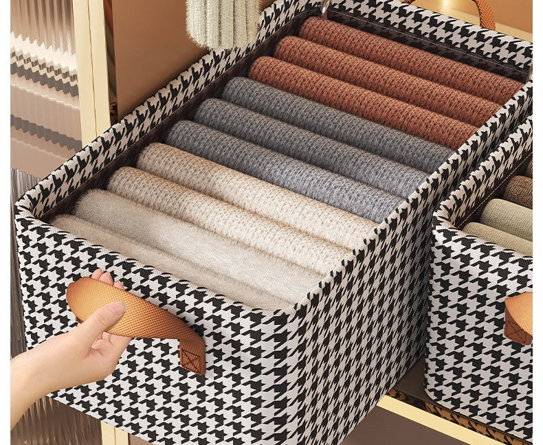 Foldable Fabric Steel Frame Non-woven Fabric Household Large Capacity Clothes Storage Box