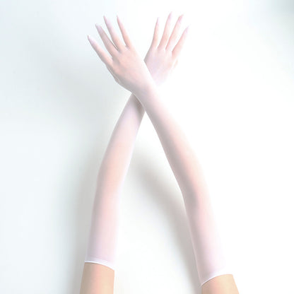 Women's Five-finger Seamless Anti-hook Silk Glove
