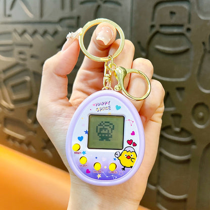 Electronic Pet Machine Mini Handheld Video Game Console Keychain Ornaments