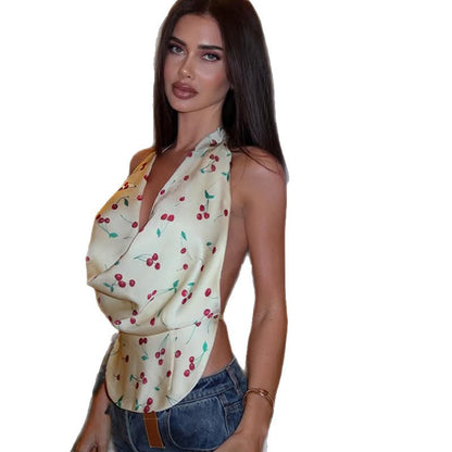 Halter-style Slip With A Deep Back And Slash Neckline