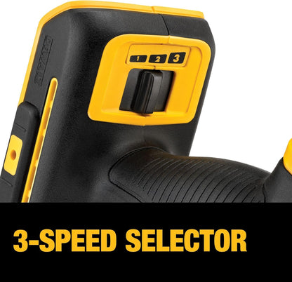 DEWALT 20V MAX XR Oscillating Tool Kit with Blades, 3 Speed Cordless Brushless Multitool, Up to 20,000 OPM, LED Light, Battery and Charger Included (DCS356C1)