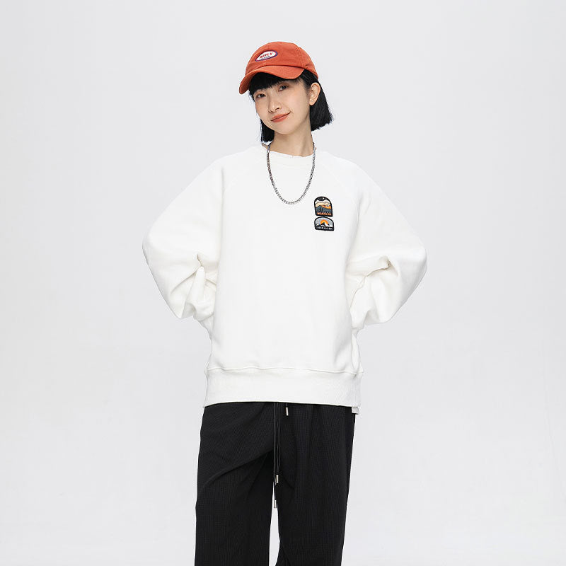 New Simple Drop-shoulder Sleeve Sweater For Men