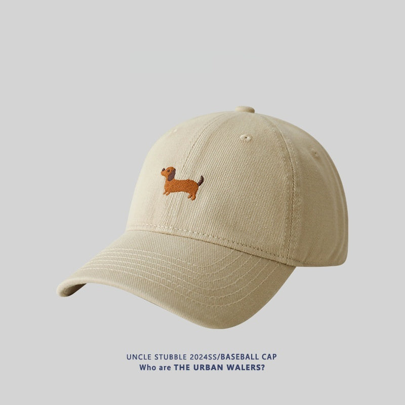 Dachshund Embroidered Baseball Cap For Women Versatile And Easy To Style