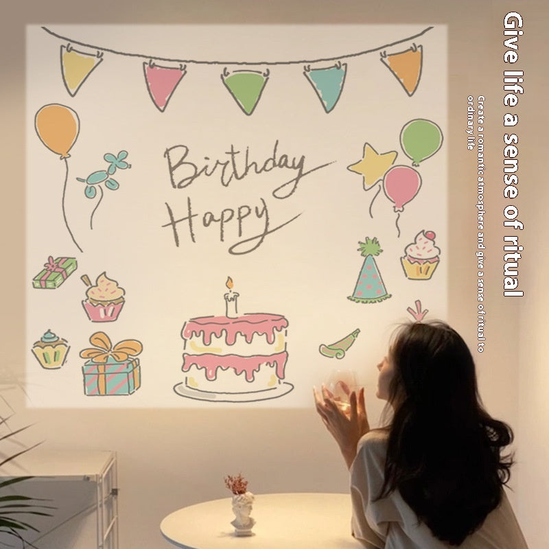 Children's Projection Lamp Girl Photo Props