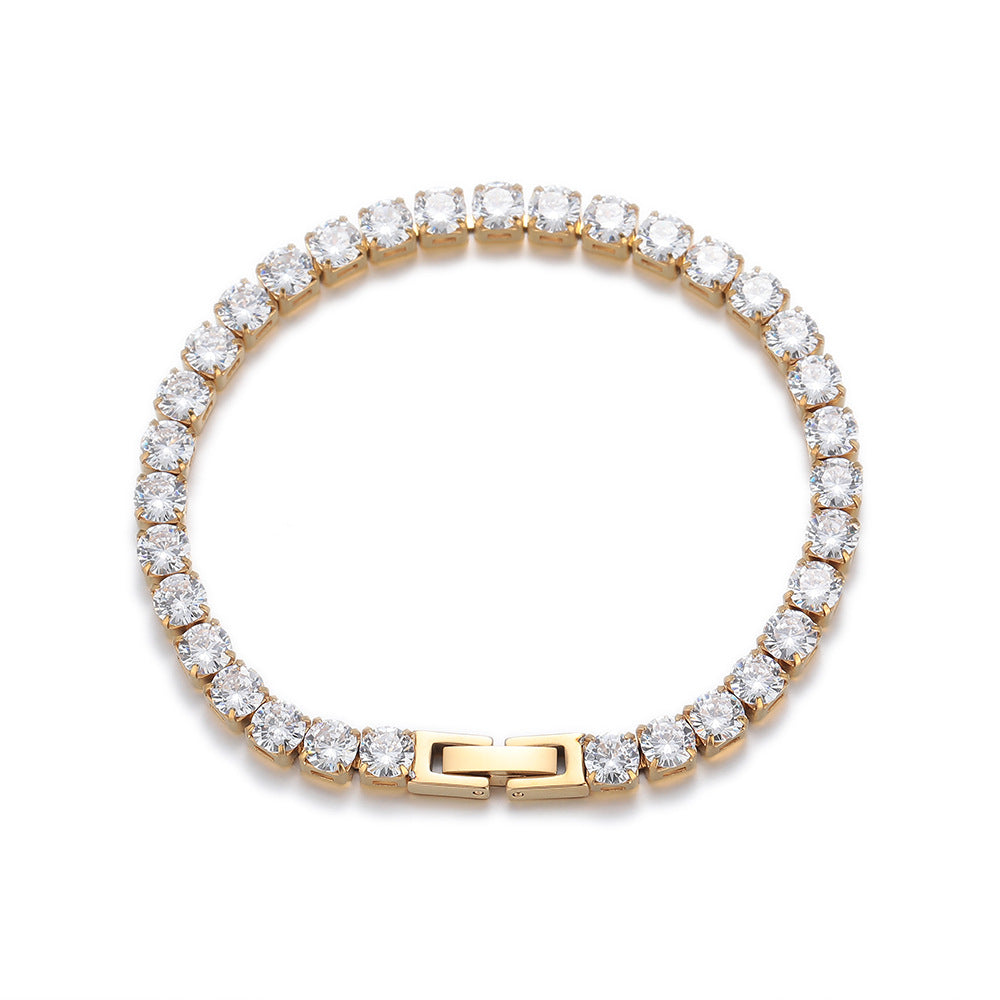 European And American Hip-hop Titanium Colorfast Bracelet