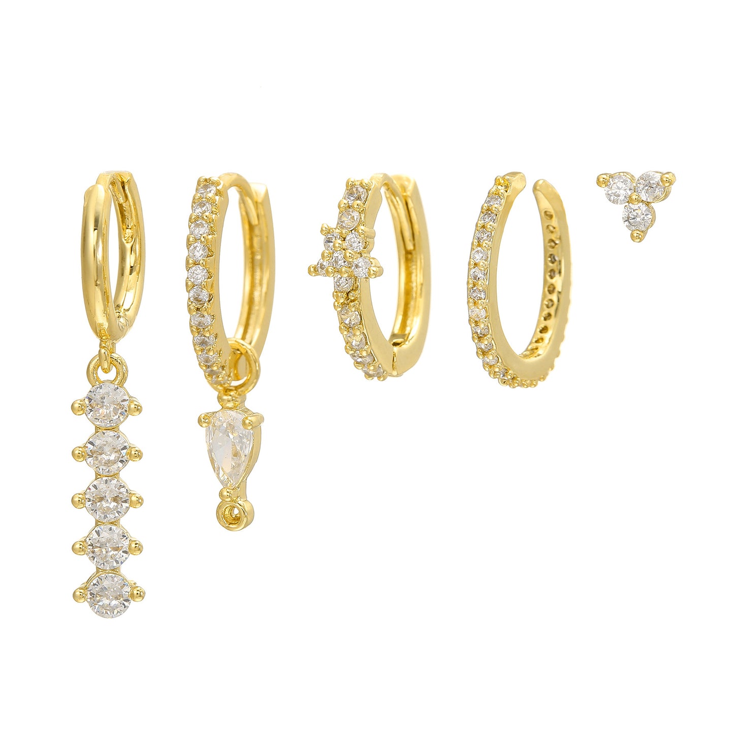 Light-luxury Feng Shui Teardrop Earring Set
