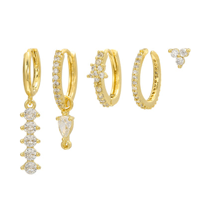 Light-luxury Feng Shui Teardrop Earring Set