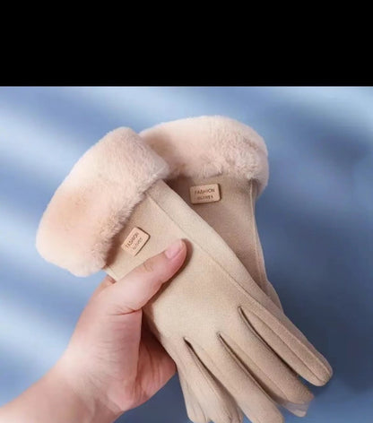 Gloves Autumn And Winter Outdoor Keep Warm Velvet Cold Protection Cycling