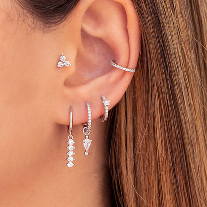 Light-luxury Feng Shui Teardrop Earring Set