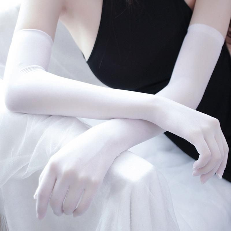 Women's Five-finger Seamless Anti-hook Silk Glove