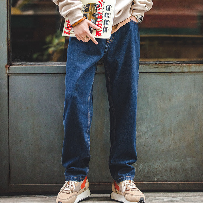 Fashion Personality American Retro Washed Jeans Men